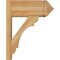 Ekena Millwork Olympic Rough Sawn Arts and Crafts Outlooker, Western Red Cedar, 8"W x 18"D x 22"H OUT08X18X22OLY03RWR - alternate 3